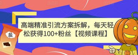 高端精准引流方案拆解，每天轻松获得100+粉丝【视频课程】-蜗牛学社