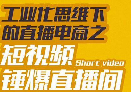 尼克派·工业化思维下的直播电商之短视频锤爆直播间，听话照做执行爆单-蜗牛学社