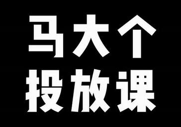 马大个短视频投放课，马大个视角的投放逻辑，32分钟讲清楚投放所有逻辑-蜗牛学社