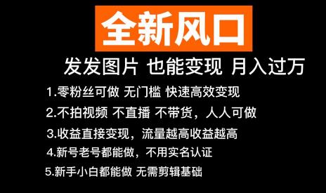 【全新风口】抖音头像号变现零基础教程，发发图片，月入过万-蜗牛学社