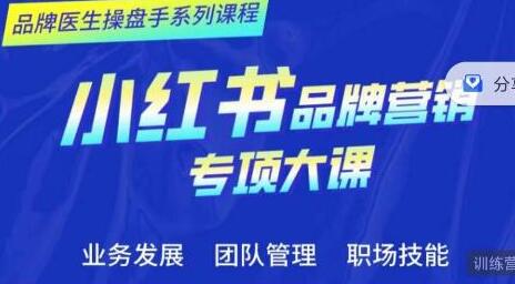 品牌医生操盘手系列课程，小红书品牌营销专项大课，操盘手进阶-蜗牛学社