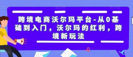 跨境电商沃尔玛平台-从0基础到入门，沃尔玛的红利，跨境新玩法-蜗牛学社