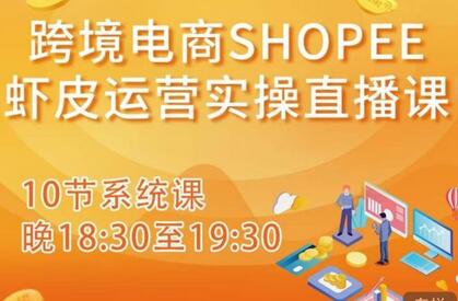 跨境电商Shopee虾皮运营实操直播课，从零开始学，入门到精通（10节系统课）-鲤鱼笔记