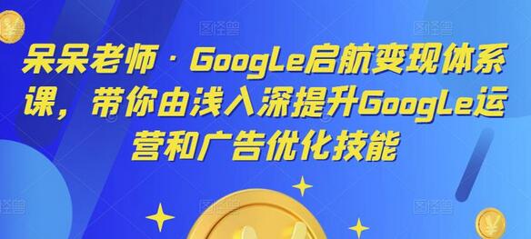 呆呆老师·Google启航变现体系课，带你由浅入深提升Google运营和广告优化技能-蜗牛学社