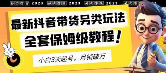 2023年最新抖音带货另类玩法，3天起号，月销破万（保姆级教程）-鲤鱼笔记