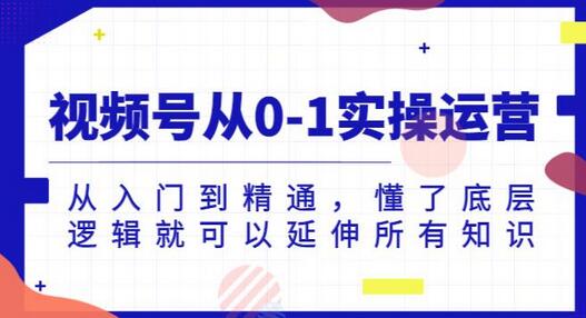 视频号从0-1实操运营，从入门到精通，懂了底层逻辑就可以延伸所有知识-鲤鱼笔记