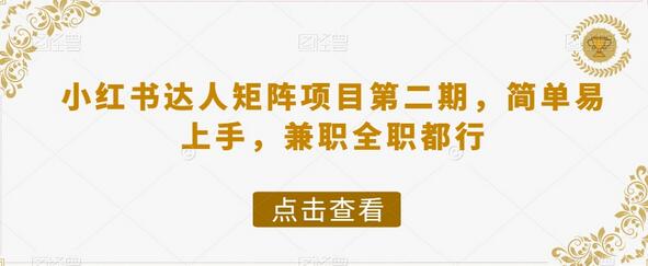 小红书达人矩阵项目第二期，简单易上手，兼职全职都行-鲤鱼笔记