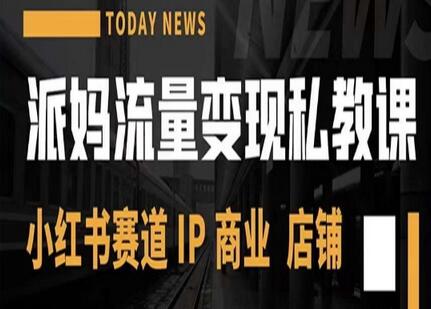 派妈流量变现私教课，小红书赛道IP  商业  店铺-鲤鱼笔记