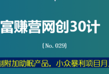 富赚营网创30计029：声优定制附加助眠产品，小众暴利项目月入10万-蜗牛学社