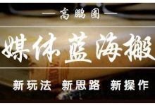 高鹏圈·自媒体蓝海搬运项目：单号收益每月基本都可以达到5000+，可批量-蜗牛学社