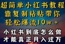 小红书博主到底怎么做，才能复制粘贴不封号，还能爆流引流疯狂变现，全是干货-蜗牛学社