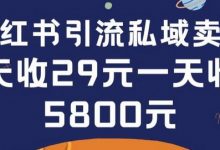 在小红书引流私域卖壁纸每张29元单日最高卖出200张(0-1搭建教程)-蜗牛学社